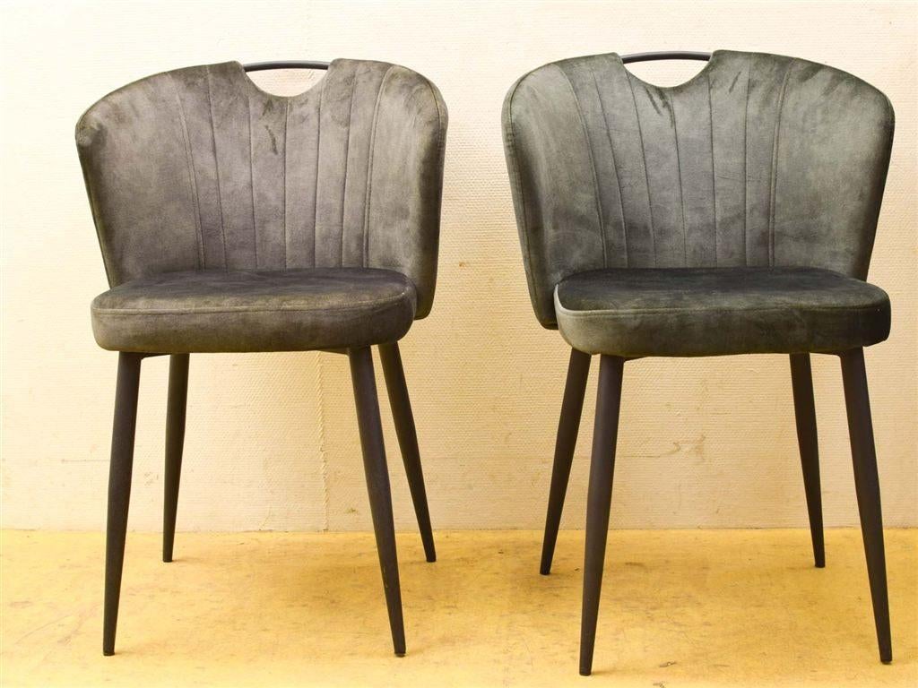 4 stuks stoelen 51515, Ophalen of Verzenden, Gebruikt, Grijs, Vijf, Zes of meer stoelen