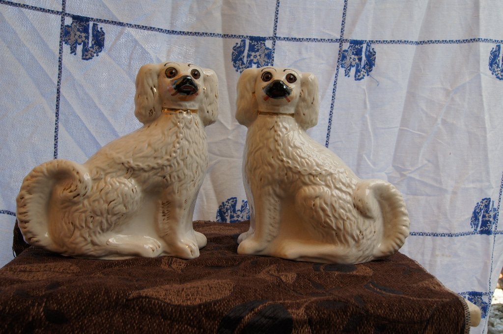 Keramische Stafford shire honden beeldjes, Ophalen of Verzenden