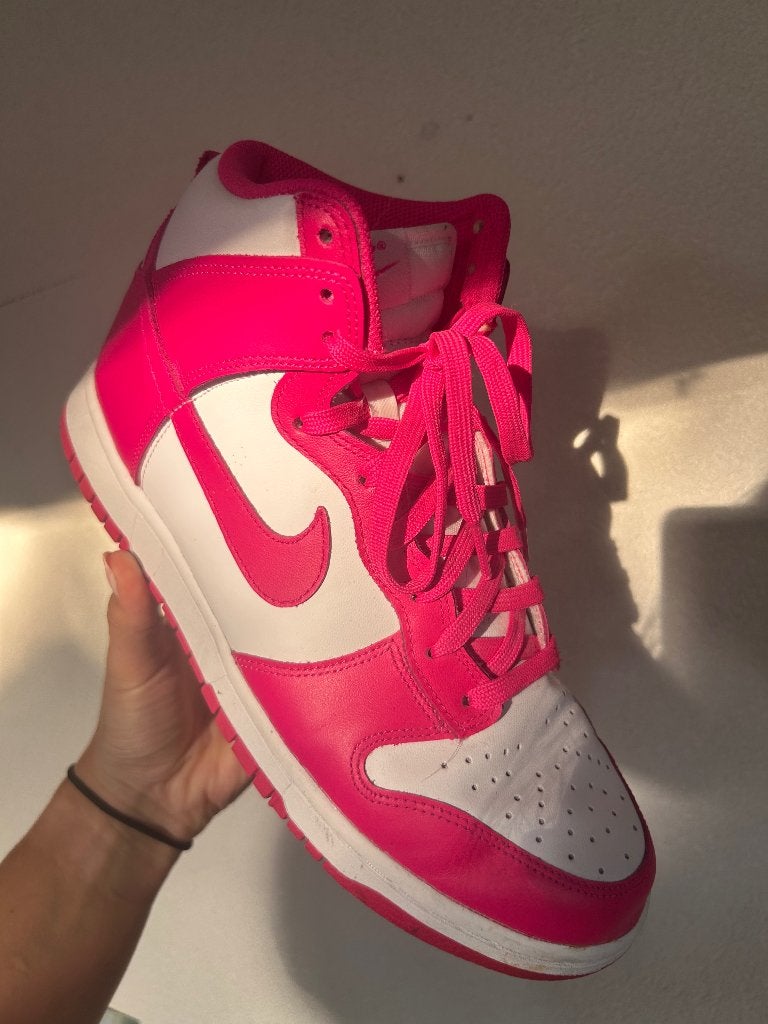 Nike Dunk High Roze/Wit - Maat 41, Nike, Ophalen of Verzenden, Roze, Sneakers of Gympen