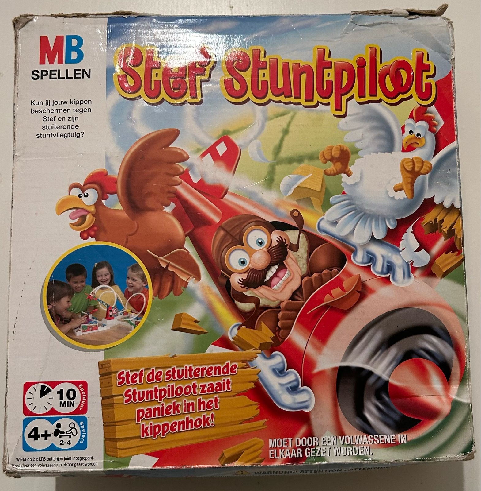 Stef Stuntpiloot - Compleet Gezelschapsspel drankspel, Een of twee spelers, Ophalen of Verzenden, Zo goed als nieuw