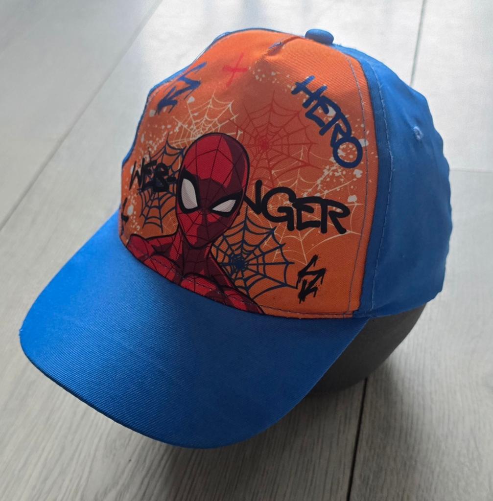 Spiderman pet voor kinderen - Blauw/Oranje - mt 52, Kinderen en Baby's, Kinderkleding | Petten en Hoeden, Gebruikt, Ophalen of Verzenden