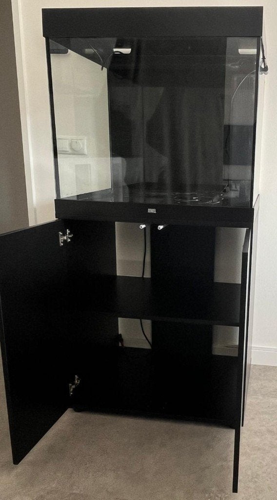 Juwel Lido 200 zwart (Incl. HeliaLux Spectrum 700 en CO2), Ophalen, Gebruikt, Inclusief deksel, Leeg aquarium