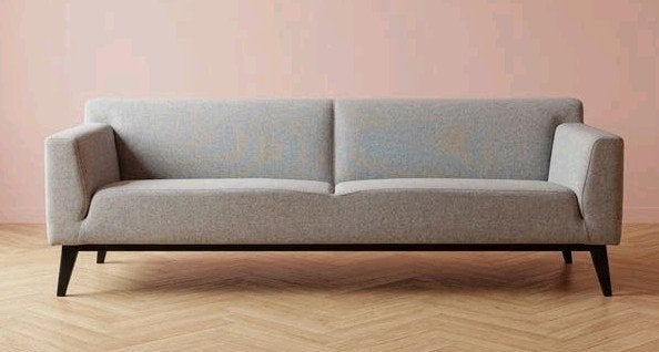 Pode Cubb | 3 zitsbank | Grijs wol Kvadrat