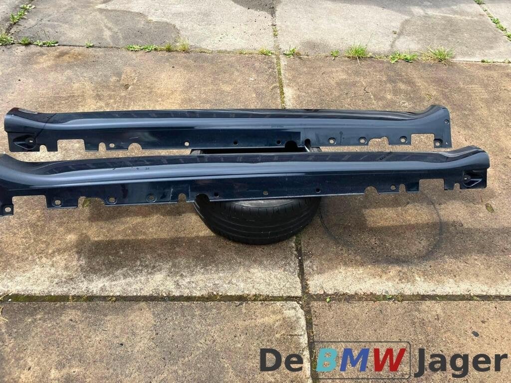 Sideskirt set blauw M BMW X5 E70+LCI 51778038290&51778038289, Gebruikt, Ophalen of Verzenden, BMW, BMW