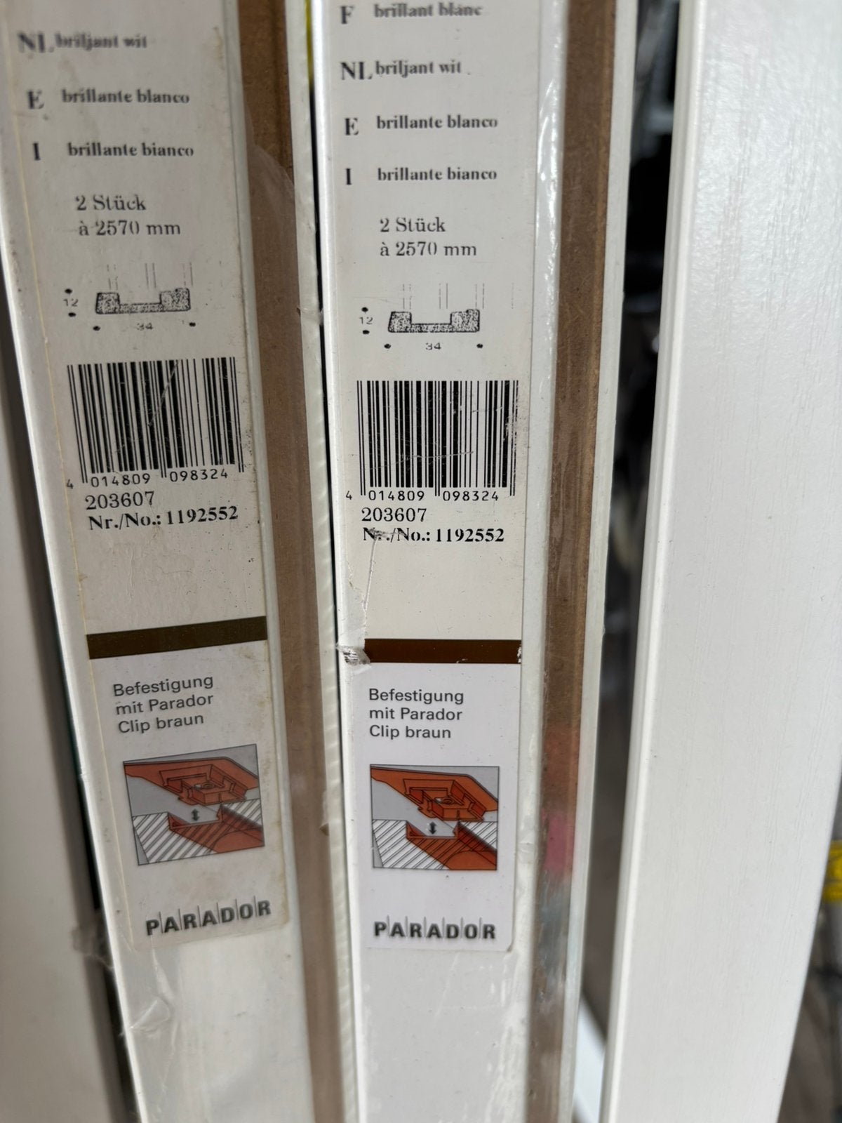 Plafondlijst Parador wit, Ophalen, Zo goed als nieuw, Plinten