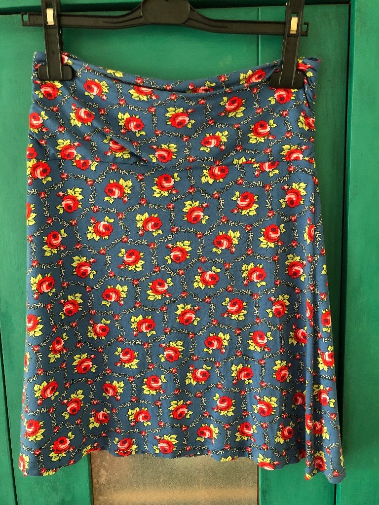 KING LOUIE border skirt, maat S, Blauw, Ophalen of Verzenden, Zo goed als nieuw, King Louie
