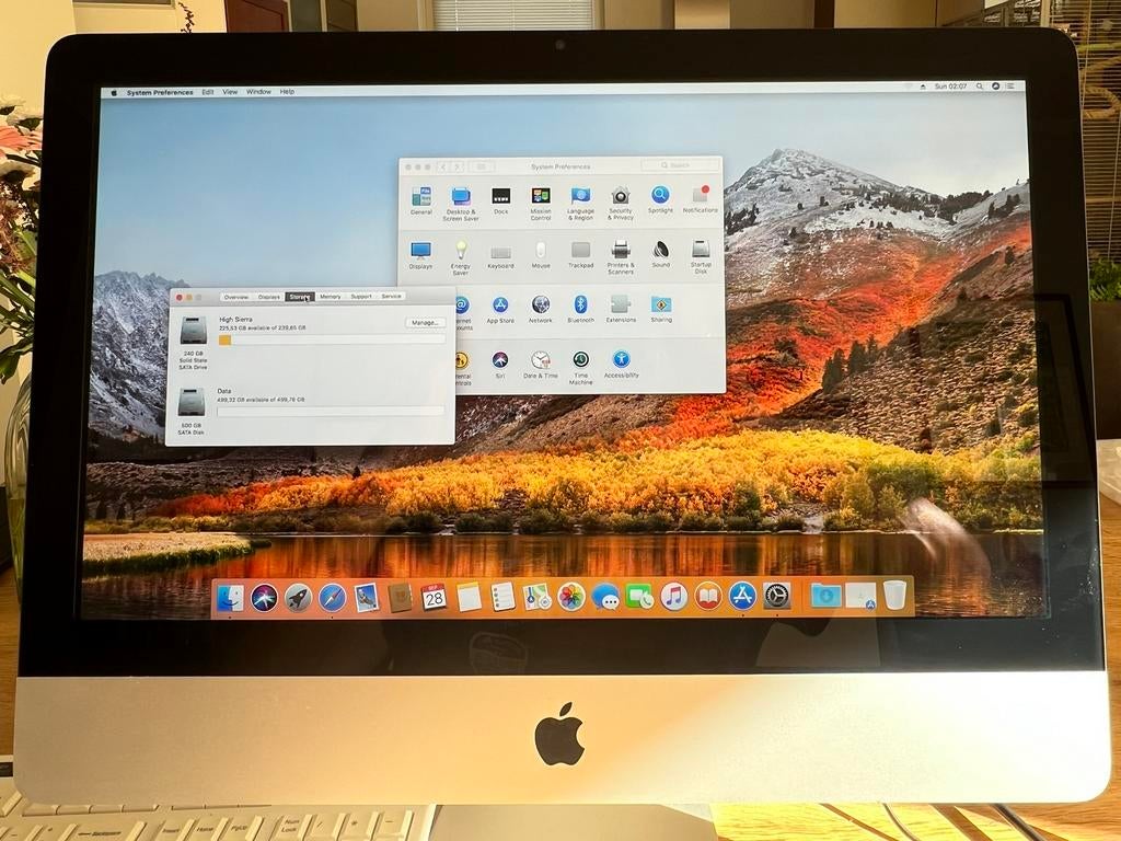 Apple iMac 12,1 (2011) 21.5”/8GB/Core i5/240GB SSD, Ophalen, Gebruikt, 2 tot 3 Ghz, SSD
