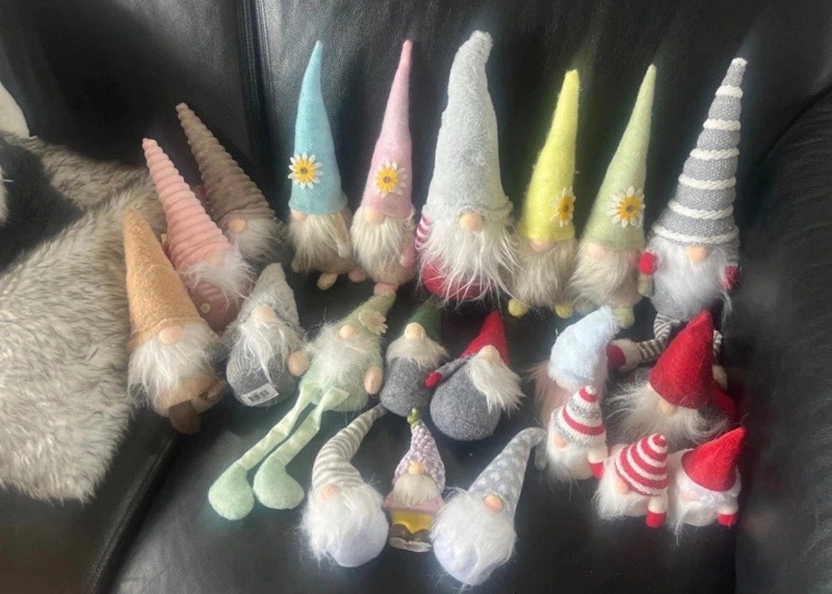 21 Stuks Leuke Gnome Poppen - Diverse Kleuren en Maten, Ophalen of Verzenden, Zo goed als nieuw, Meerkleurig, Textiel