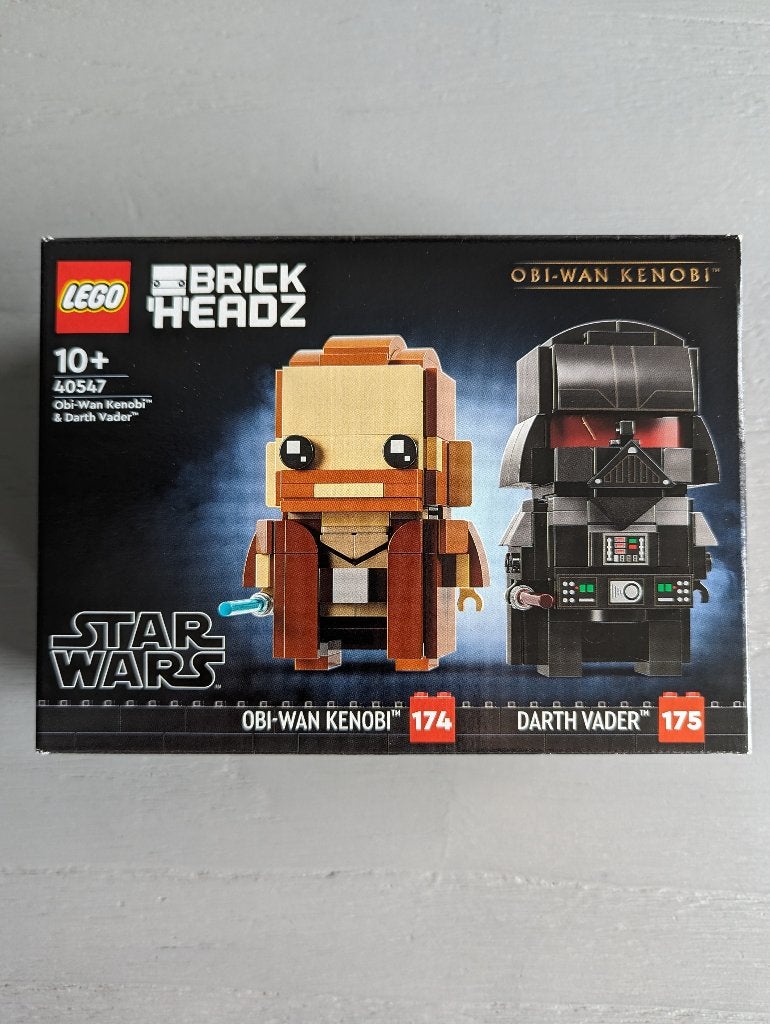 LEGO 40547 – Brick Headz Obi-Wan Kenobi & Darth Vader, BrickHeadz, Nieuw, Ophalen of Verzenden, Complete set