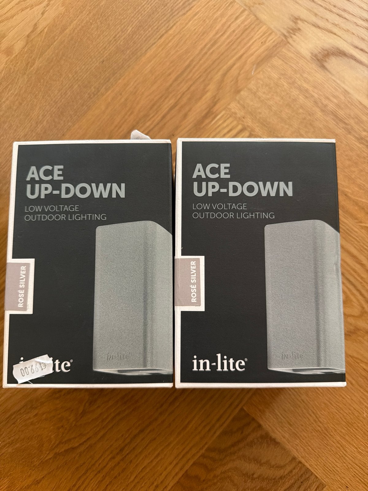 2x Inlite Ace Up-Down Rose Silver - Nieuw in doos, Tuin en Terras, Buitenverlichting, Minder dan 50 watt, Wandlamp, Ophalen of Verzenden