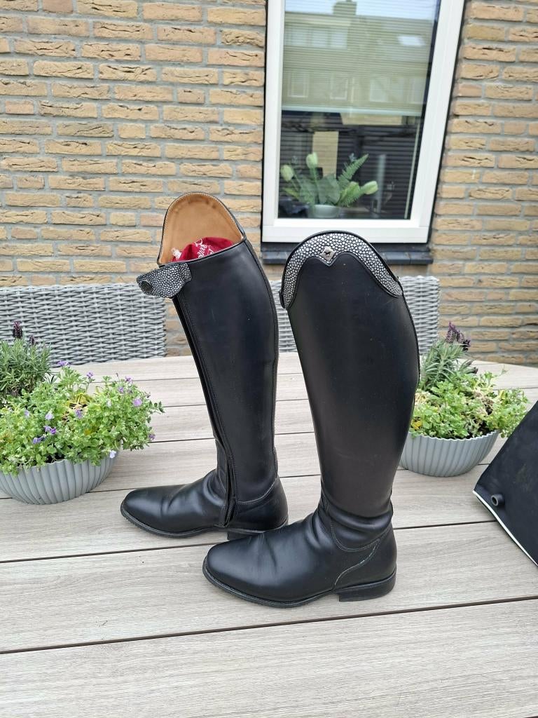 Wedstrijdlaarzen DeNiro Bellini wrat black maat 37-C-S, Dieren en Toebehoren, Paardrijkleding, Ophalen, Dressuur, Zo goed als nieuw