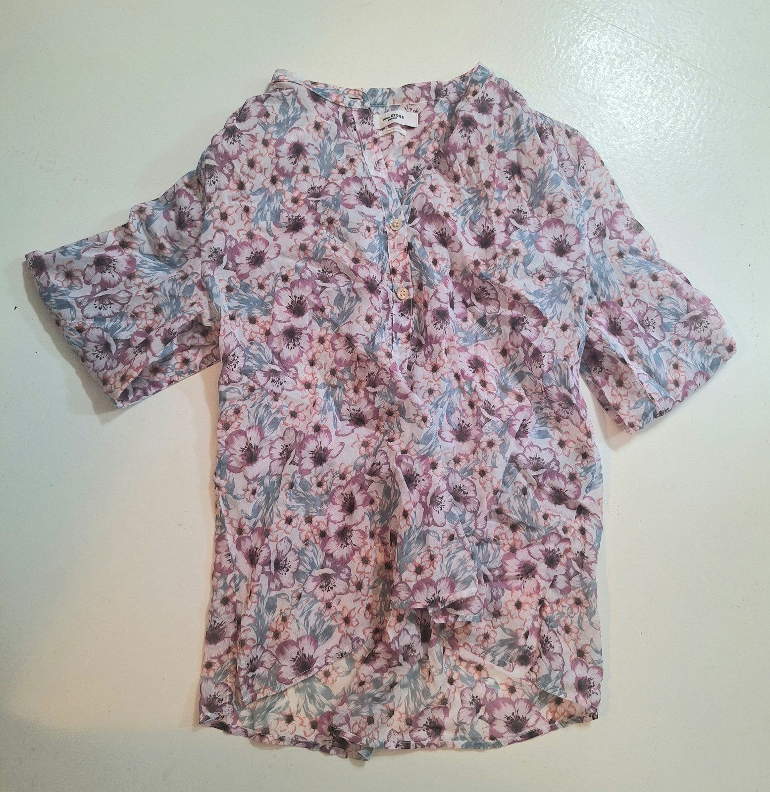Isabel Marant etoile superlicht katoenen blouse maat xs tot, Isabel Marant, Paars, Ophalen of Verzenden, Zo goed als nieuw
