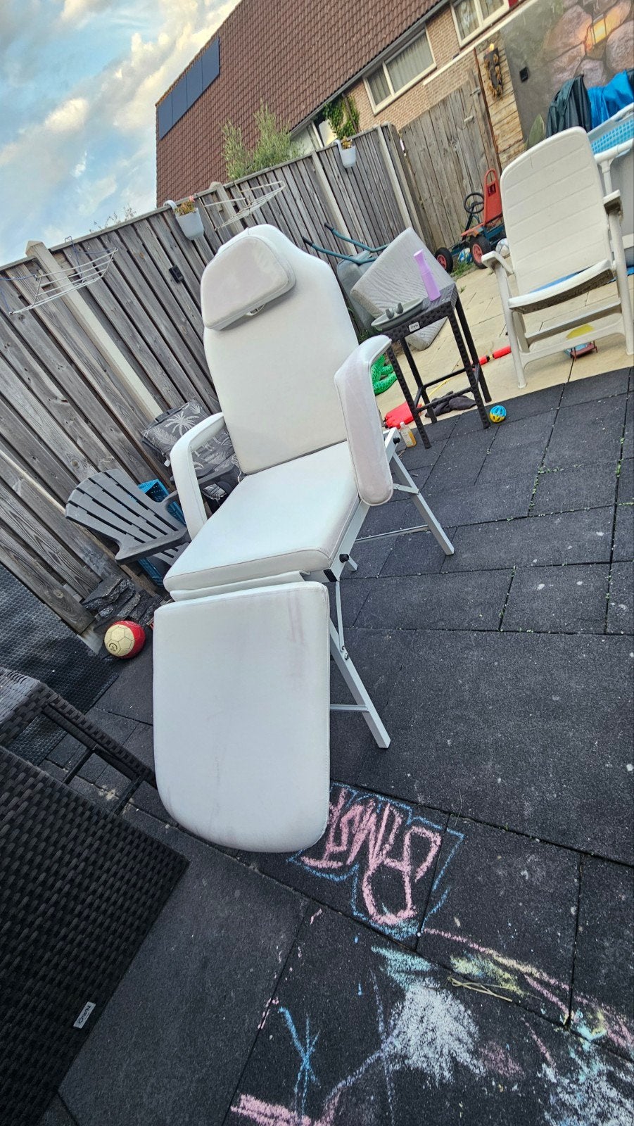 Behandelstoel/Schoonheidsstoel-Gebruikerssporen-Opbergtas, Ophalen, Gebruikt