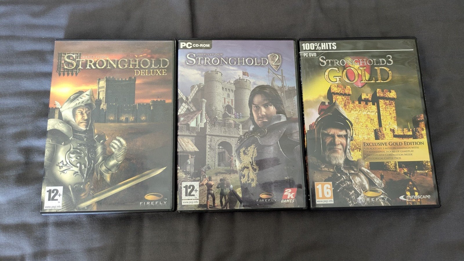 Stronghold 1, 2 en 3 PC Games - Strategie Collectie, Online, Gebruikt, 1 speler, Ophalen of Verzenden