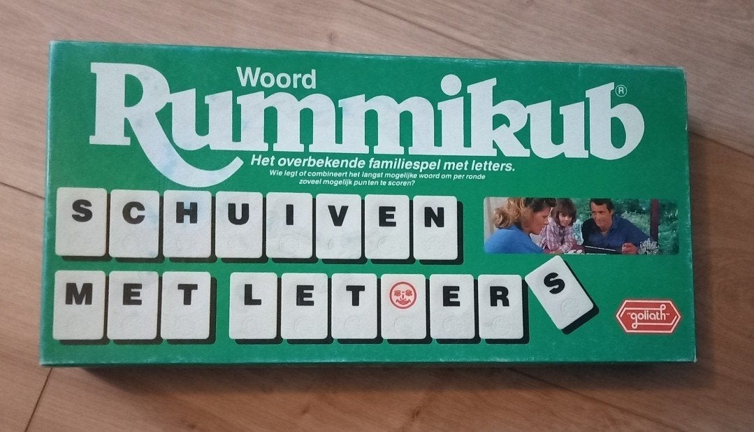 Woord Rummikub - Het overbekende familiespel met letters, Drie of vier spelers, Ophalen of Verzenden, Gebruikt, Goliath