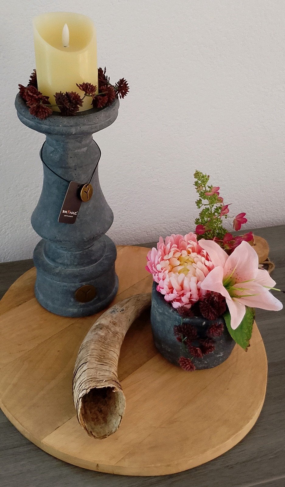 BRYNXZ  KANDELAAR Kaarshouder - Sfeervolle Decoratie, Brynxz, Overige typen, Ophalen of Verzenden, Zo goed als nieuw