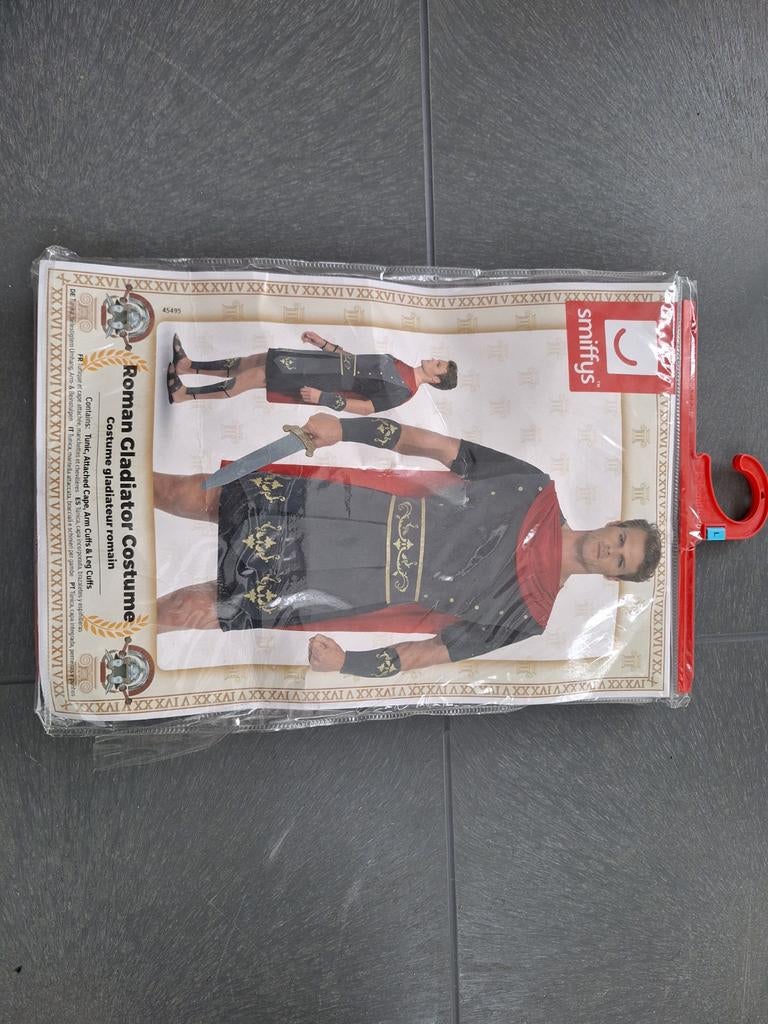 Romeinse Gladiator Kostuum Mannen Maat L, Ophalen, Nieuw