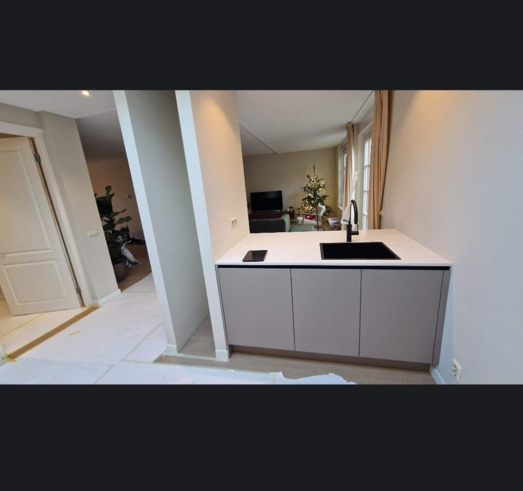 Nieuw werkblad composiet, Huis en Inrichting, Ophalen, 75 cm of meer, Wit, 150 tot 200 cm