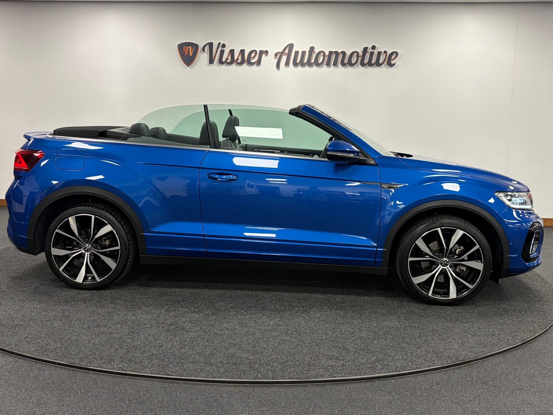 Volkswagen T-Roc Cabrio 1.5 TSI R-Line*Winterpakket*Apple/ A, Auto's, Dealer onderhouden, Euro 6, 4 cilinders, Blauw