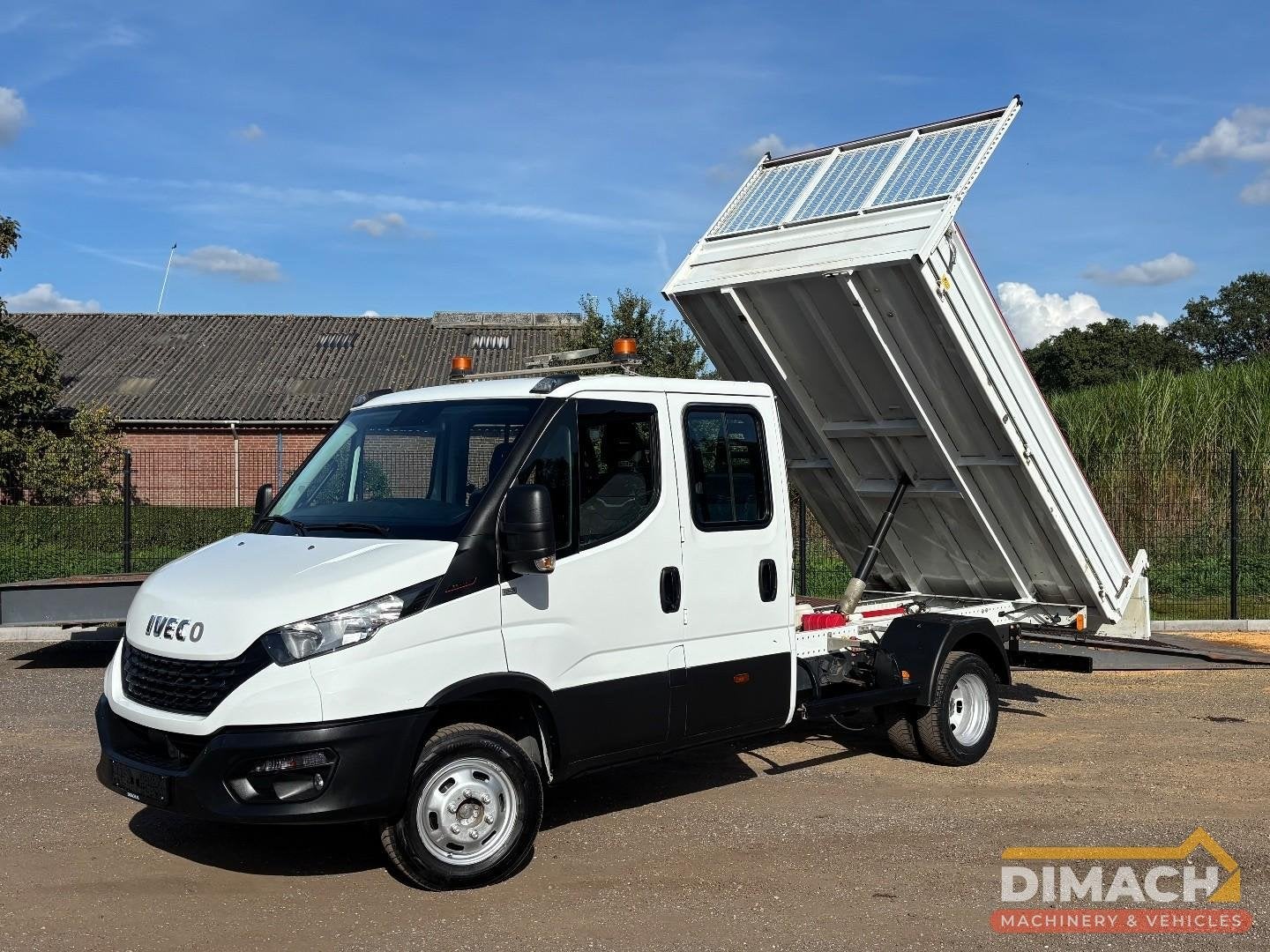 Iveco Daily 35C16 Kipper - 6 pers dubbelcabine - Dubbellucht, Auto's, Gebruikt, Euro 6, Iveco, 160 pk