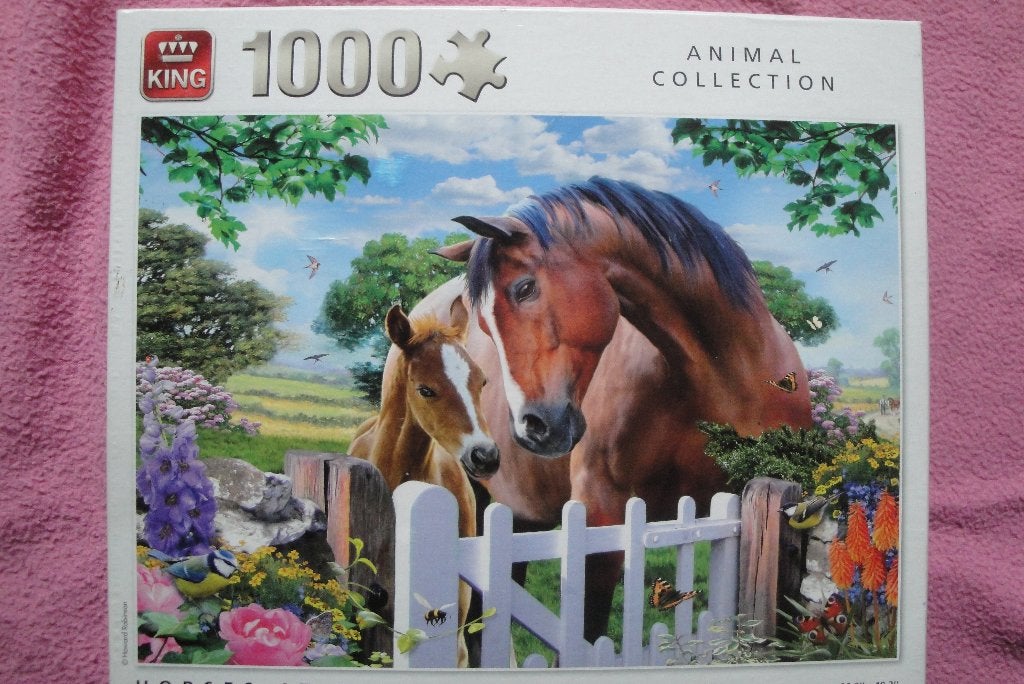 KING ANIMAL COLLECTION PUZZLE 1.000 stukjes voor 2,50euro., Ophalen of Verzenden, 500 t/m 1500 stukjes, Zo goed als nieuw, Legpuzzel