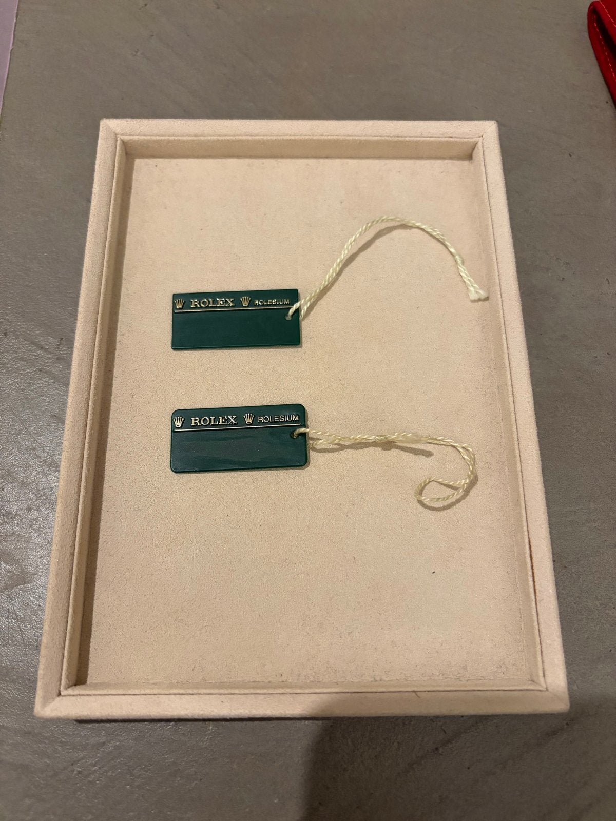 Rolex Hang Tags Yacht-Master Rolesium, Ophalen of Verzenden, Staal, Overige merken