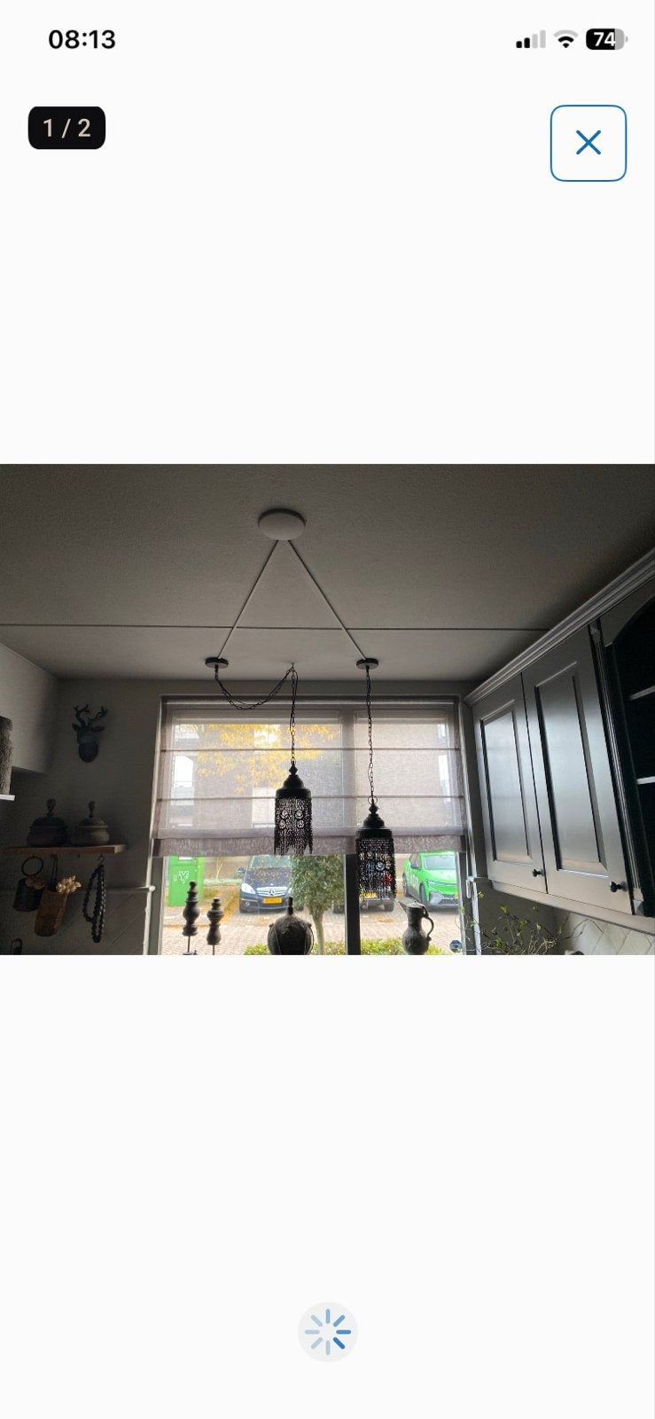 Lichtdoorlatend vouwgordijn 163x134 cm, Huis en Inrichting, Karwei, Ophalen of Verzenden, Vouwgordijn, Polyester