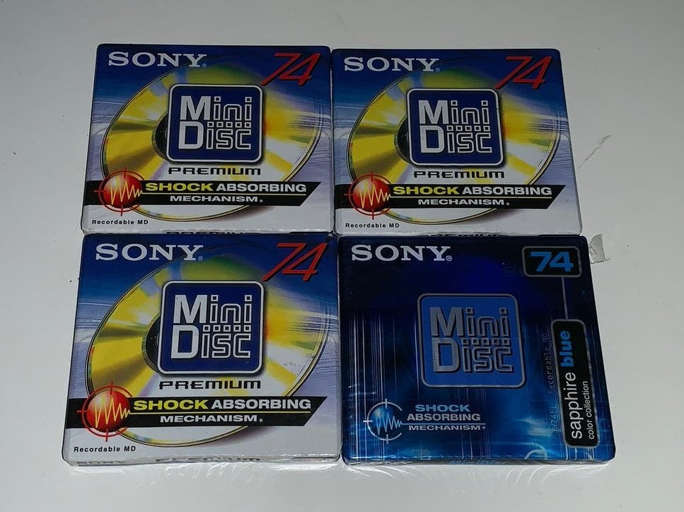 4x Sony MiniDisc 74 min - Nieuw in verpakking, Ophalen of Verzenden, Overige typen