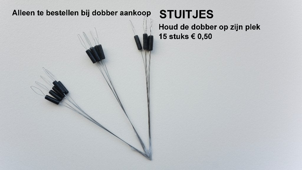 STUITJES  PER 15 STUKS, Ophalen of Verzenden, Nieuw, Dobber of Lood