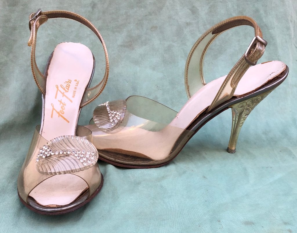 Vintage Foot Flairs pumps stiletto hakken met strass, Ophalen of Verzenden, Dames, Foot flairs