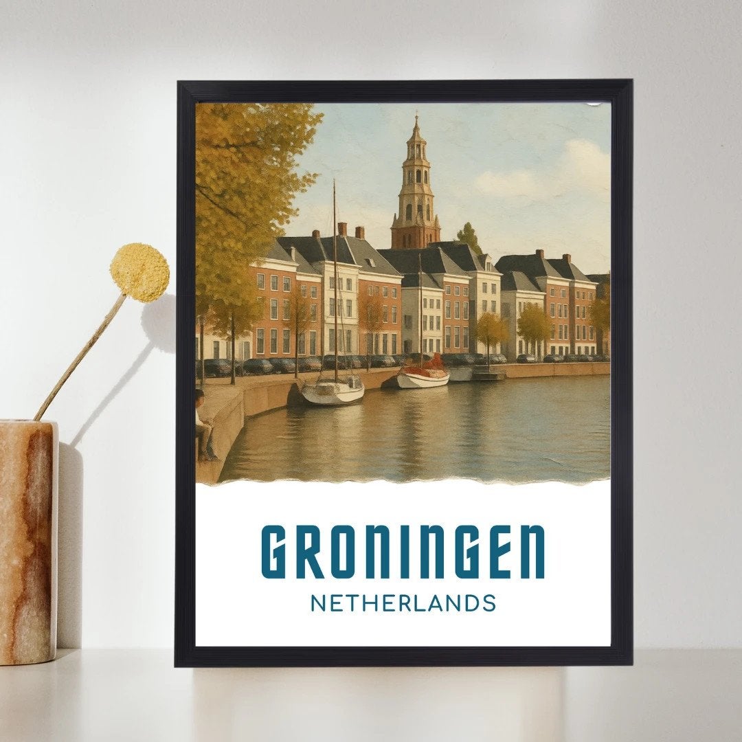 Groningen A4 poster, Antiek en Kunst, Ophalen of Verzenden