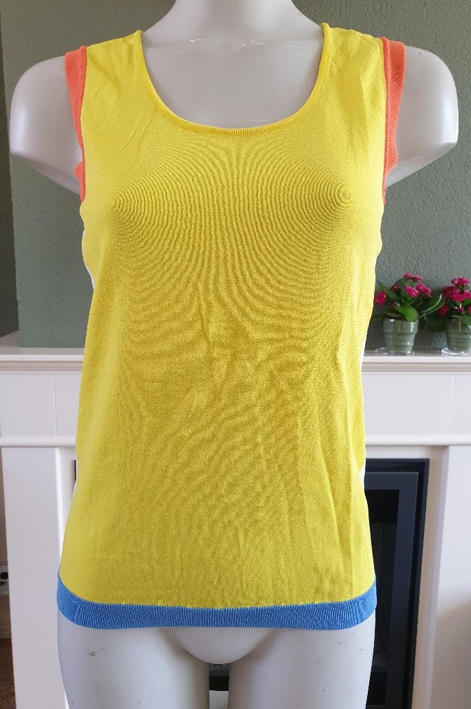 Expresso leuke gele top shirt M 38 40, Maat 38/40 (M), Geel, Zo goed als nieuw, Zonder mouw