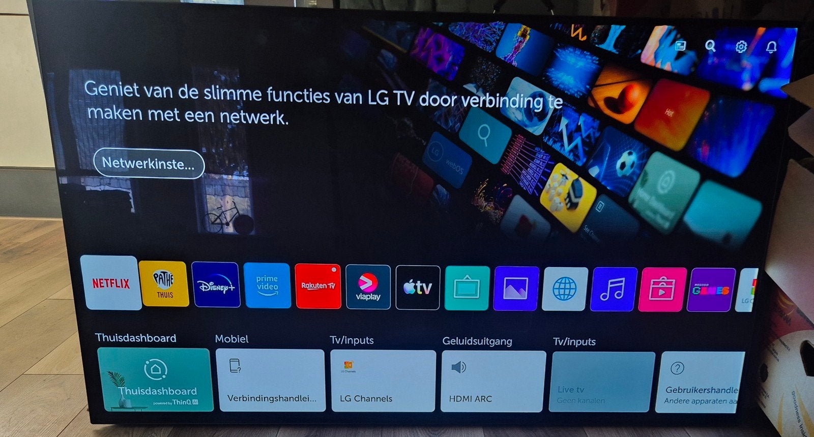 LG OLED55B9PLA 55 inch 4K OLED Smart TV, Ophalen, Gebruikt, OLED, 100 Hz
