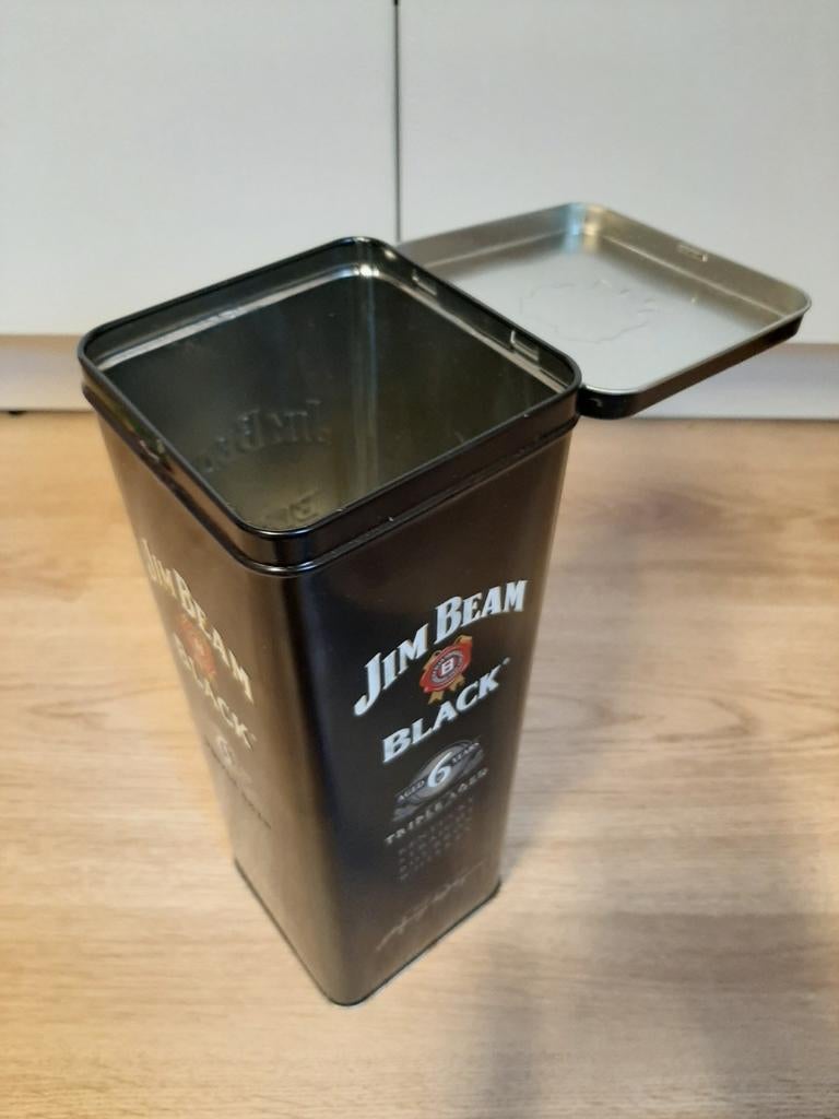 Jim Beam black blik (leeg), Ophalen of Verzenden, Overige merken