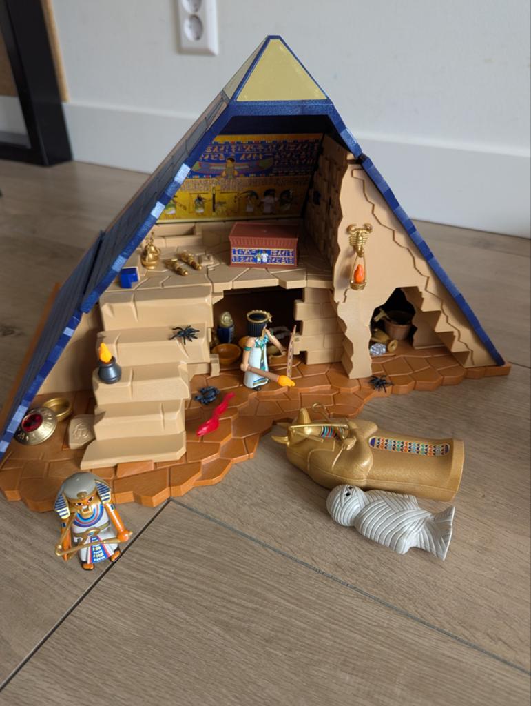 Playmobil Piramide met Farao en Mummie (5386), Ophalen, Gebruikt, Jongen of Meisje
