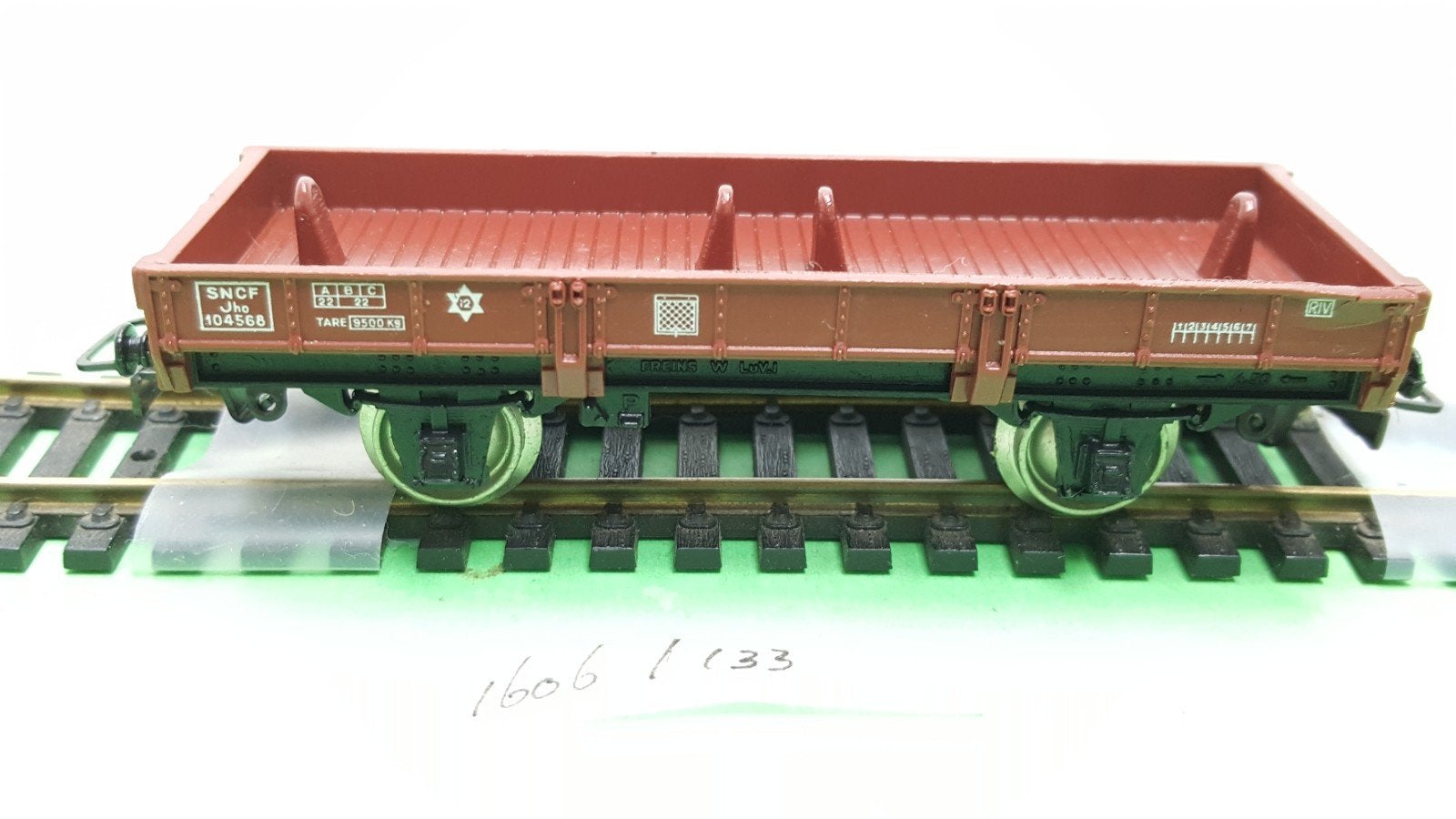 Jouef H0  104568 SNCF Platte lage bakwagon 1972, Gebruikt, Gelijkstroom, Jouef, Wagon