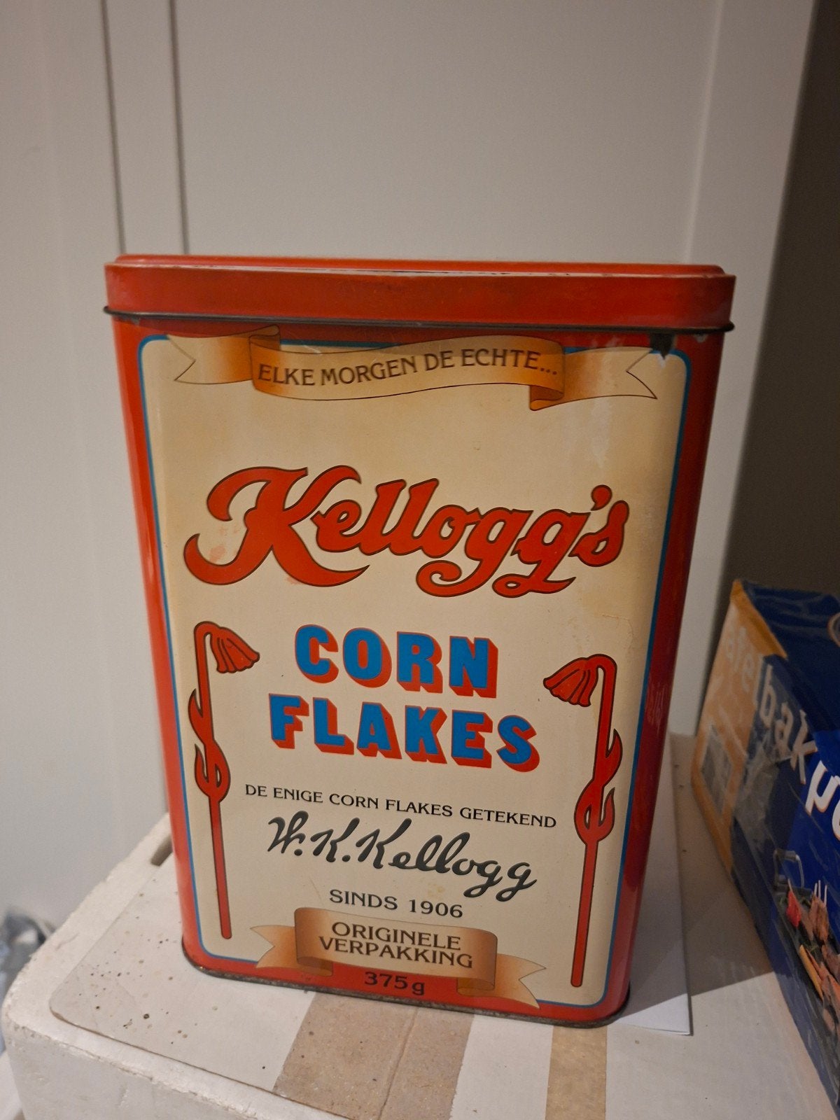 orgineel oud kelloggs blik, Ophalen of Verzenden, Overige