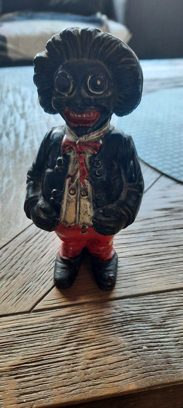 Oude gietijzeren spaarpot, Antiek en Kunst, Ophalen of Verzenden
