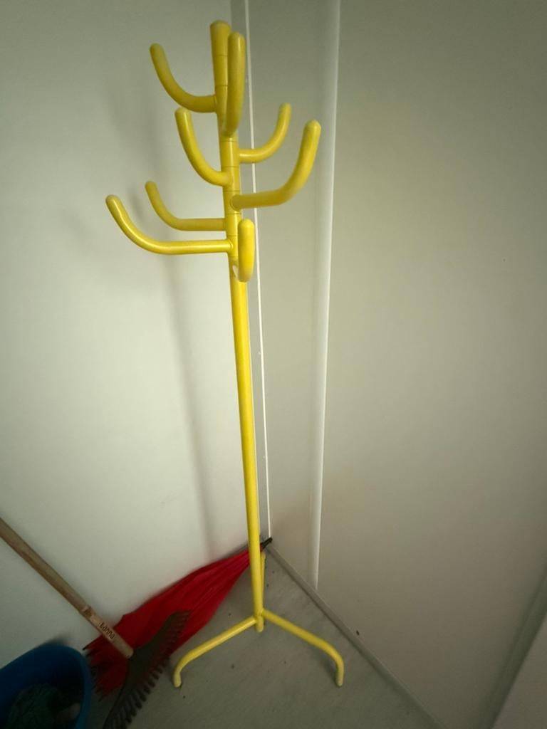 Kapstok geel, Huis en Inrichting, Woonaccessoires | Kapstokken, Ophalen, Zo goed als nieuw, Wandkapstok, Minder dan 100 cm