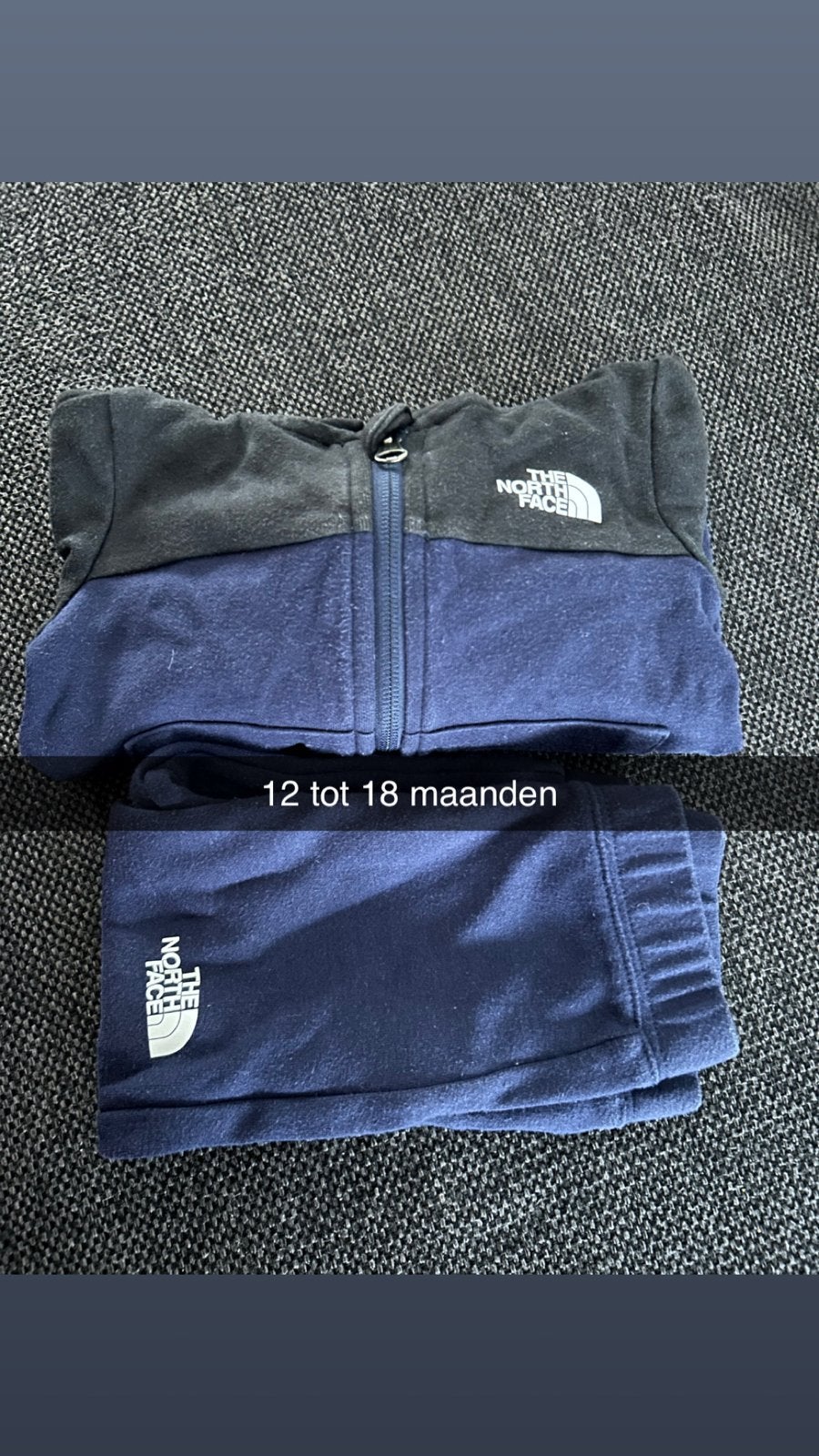 The North Face trainingspak 12-18 maanden, Ophalen, Gebruikt, Jongen of Meisje