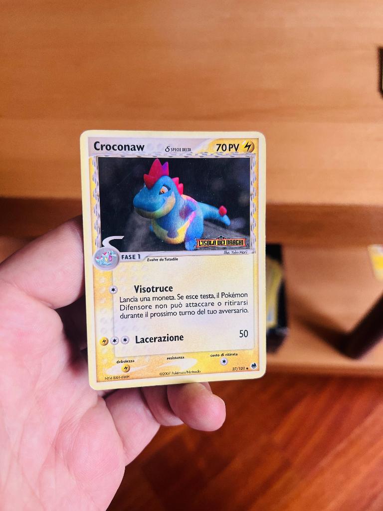 Croconaw 27/101 Reverse Holo Stamped Ex Dragon Frontiers, Verzenden, Zo goed als nieuw, Losse kaart, Foil