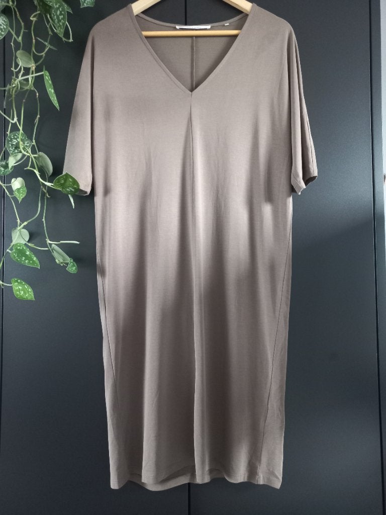Beige/taupe kleurige jurk Yaya, Beige, Nieuw, Ophalen of Verzenden, Knielengte