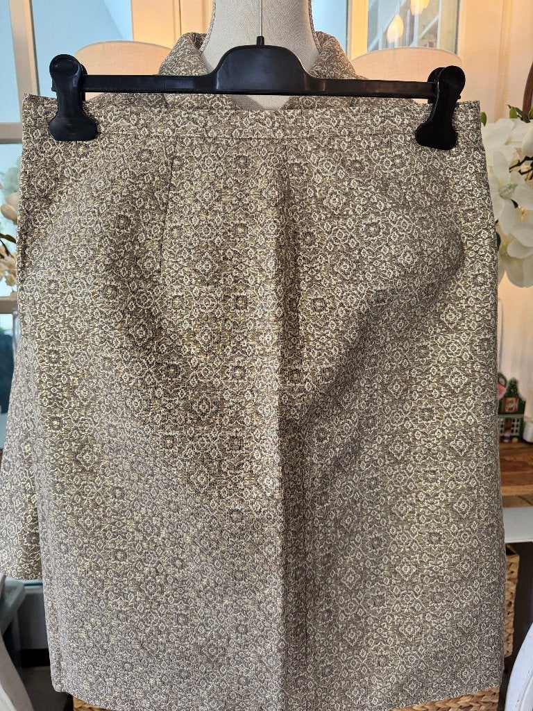 Chique, Gold-Beige rok Max Mara Weekend, 40/M, ZGAN., Maat 38/40 (M), Verzenden, Beige, Zo goed als nieuw
