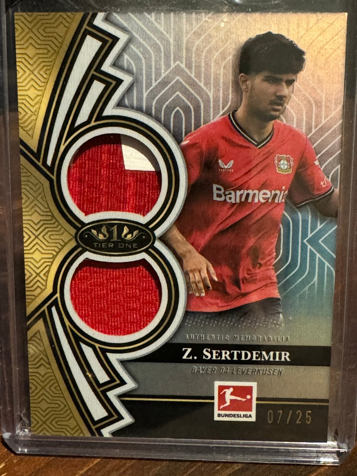 Topps Zidan Sertdemir #TORDP-ZS Bundesliga Dual Relic /25, Verzamelen, Ophalen of Verzenden, Zo goed als nieuw, Buitenlandse clubs