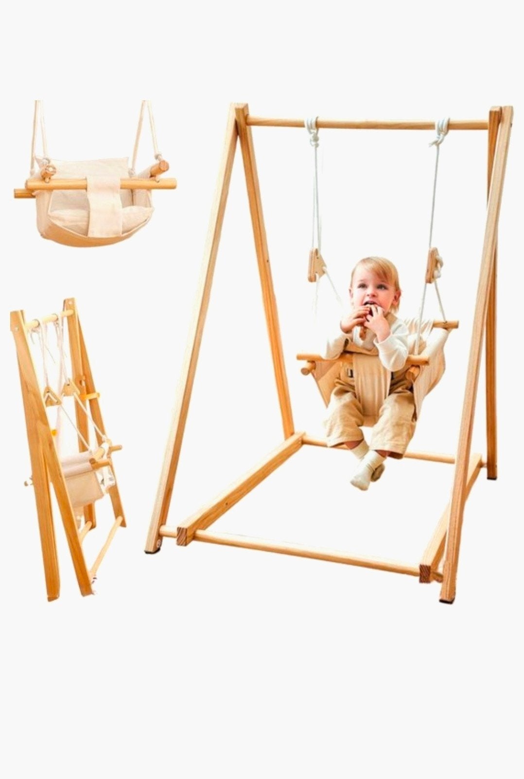 Opklapbare baby schommel, Kinderen en Baby's, Speelgoed | Buiten | Speeltoestellen, Ophalen, Zo goed als nieuw, Schommel