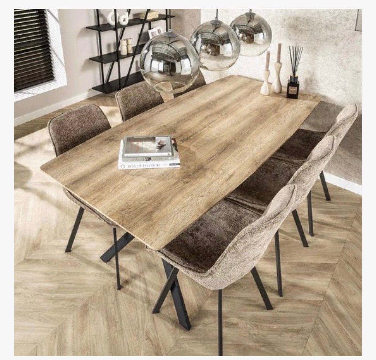 Eettafel Deens Eiken ovaal industrieel 190x90, Huis en Inrichting, Tafels | Eettafels, Ophalen, Eikenhout, Nieuw, 50 tot 100 cm