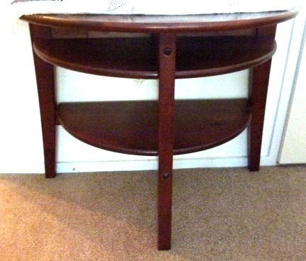 halfronde sitetable, Ophalen, 50 tot 100 cm, Zo goed als nieuw, Overige vormen