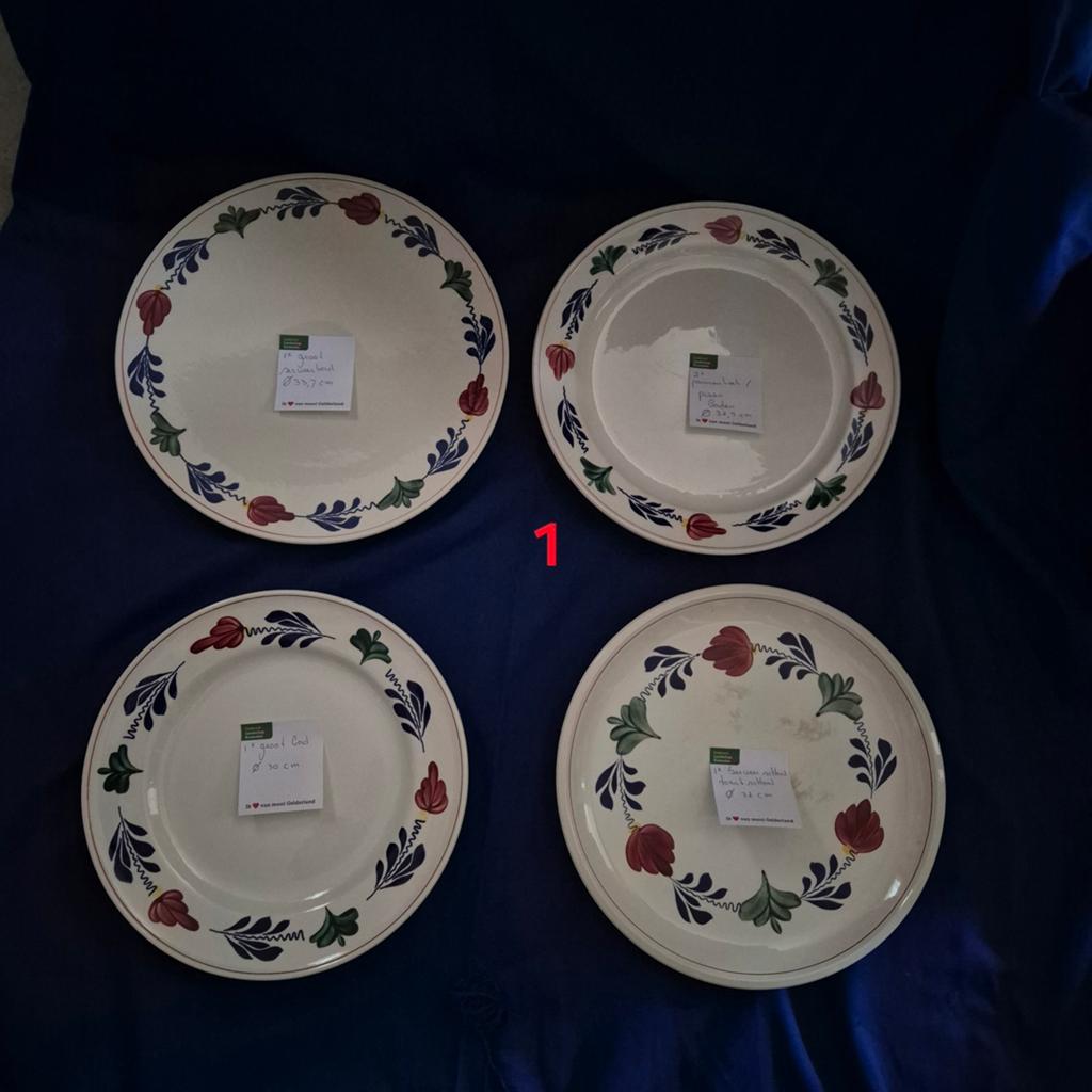 Boerenbont Boch diverse ook zeer grote borden., Gebruikt, Ophalen of Verzenden, Bord(en), Overige stijlen