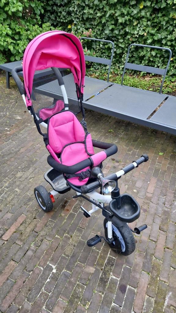 Driewieler met duw/stuurstang, Ophalen, Gebruikt, Duwstang