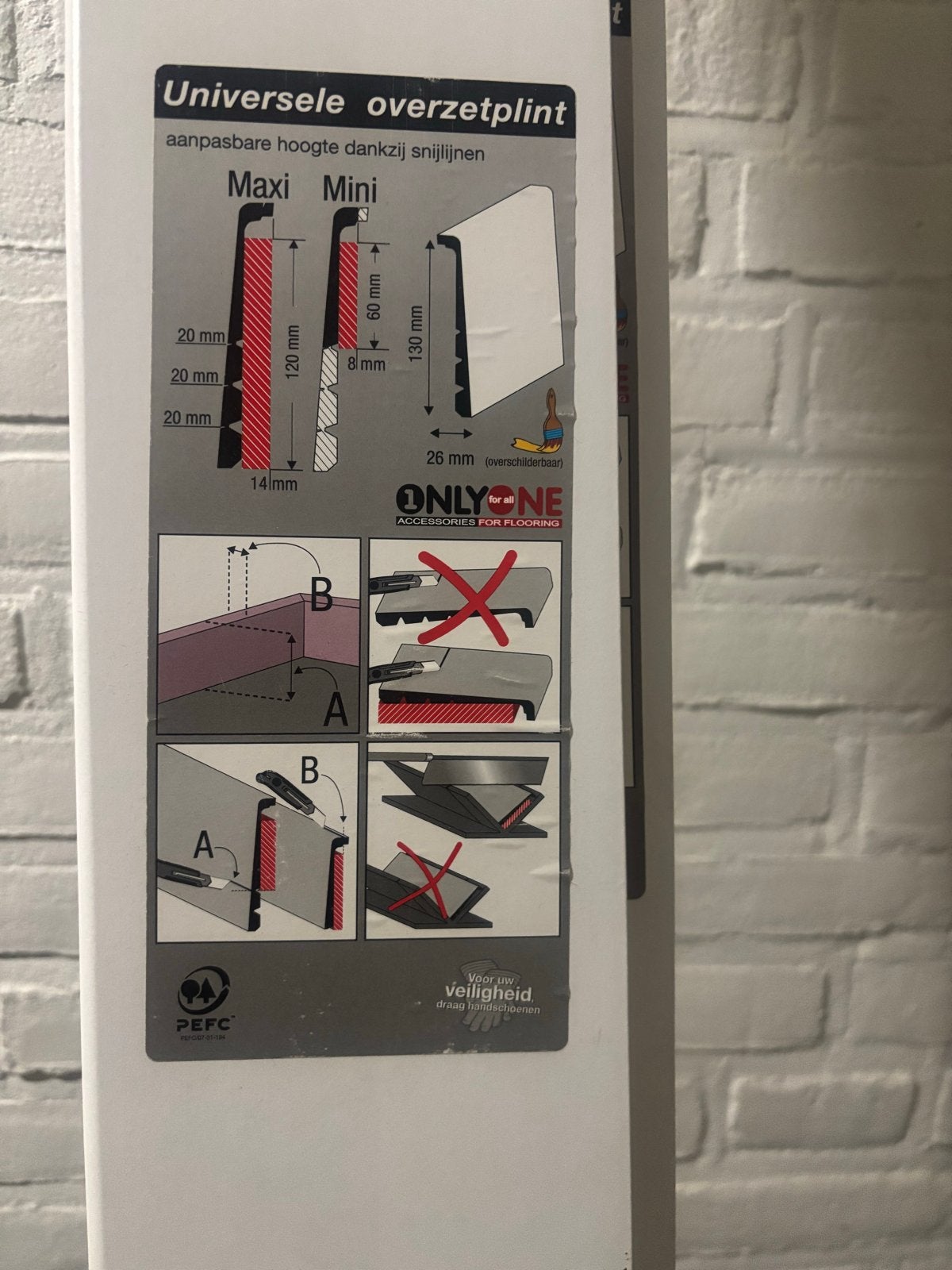 Universele overzetplint en ondervloer, IKEA boaxel, Ophalen, Nieuw